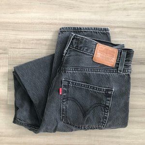 Levi's High Loose Taper Black Jeans